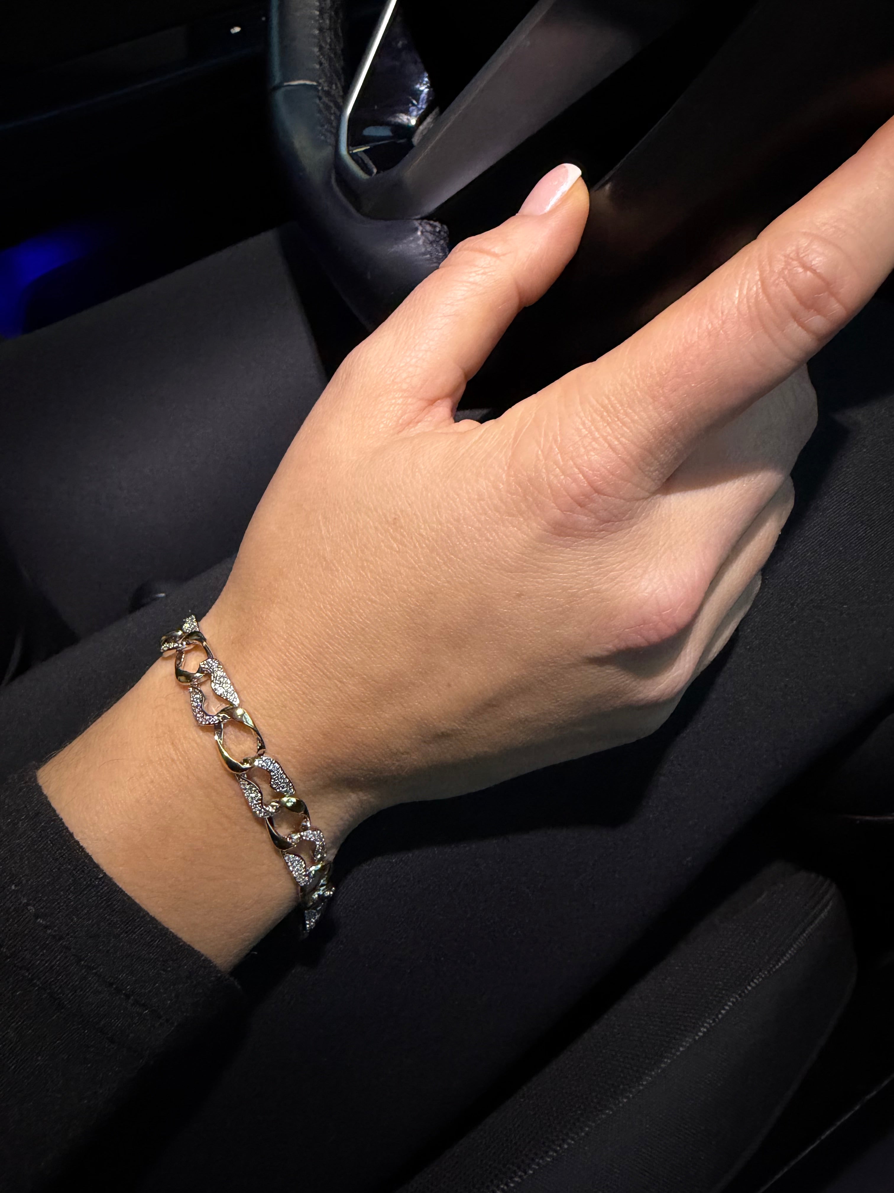 Pave Chain SilverGold