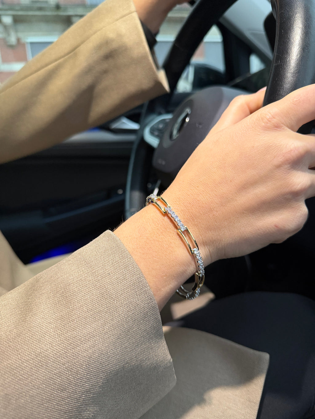 Crystal Chain SilverGold