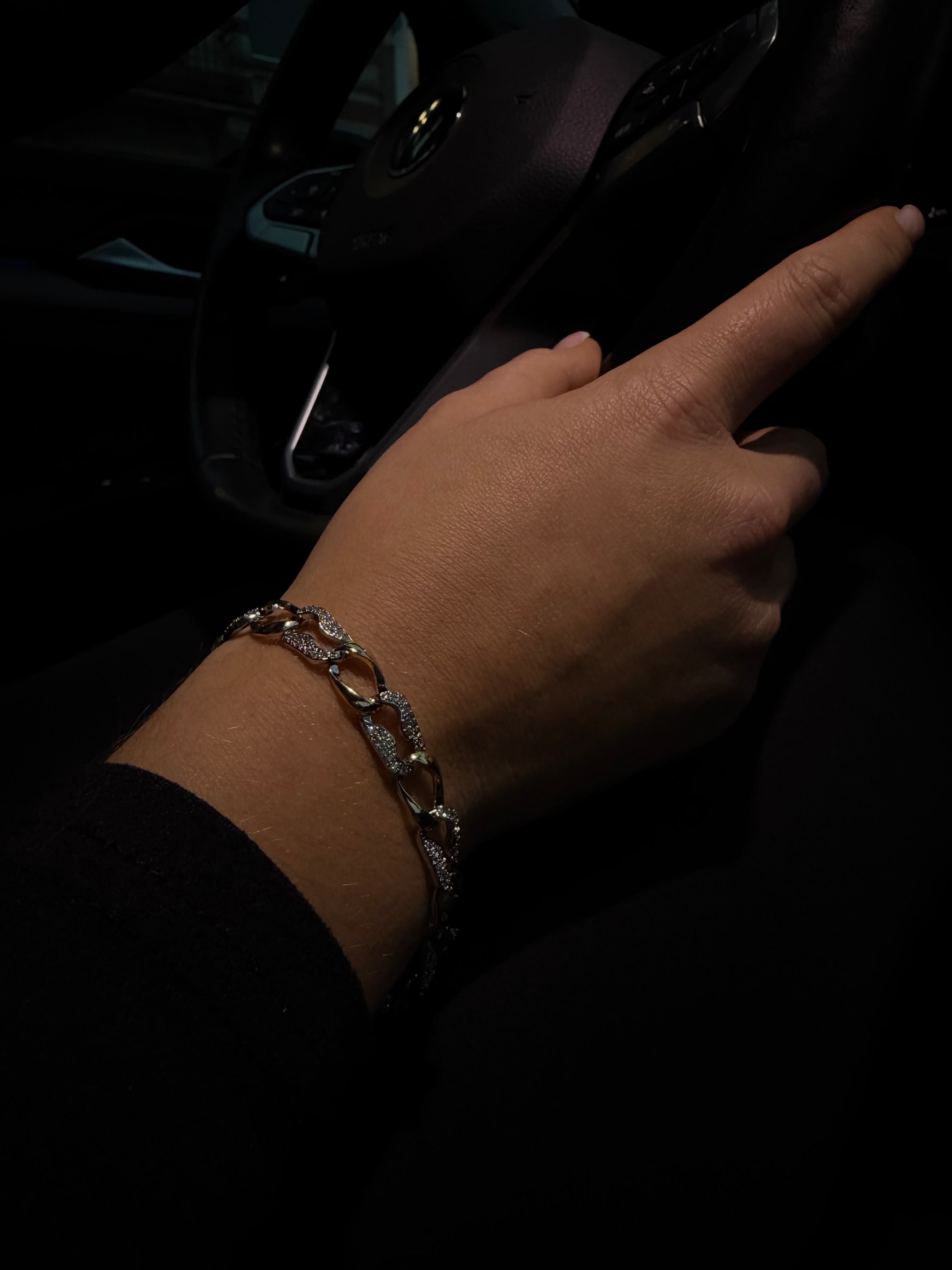 Pave Chain SilverGold